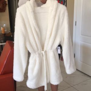 Old navy furry jacket/ robe